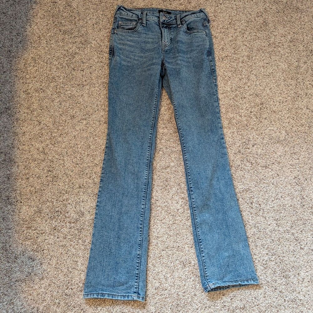 True Religion Billie Mid Rise Straight Denim Jeans Size 26